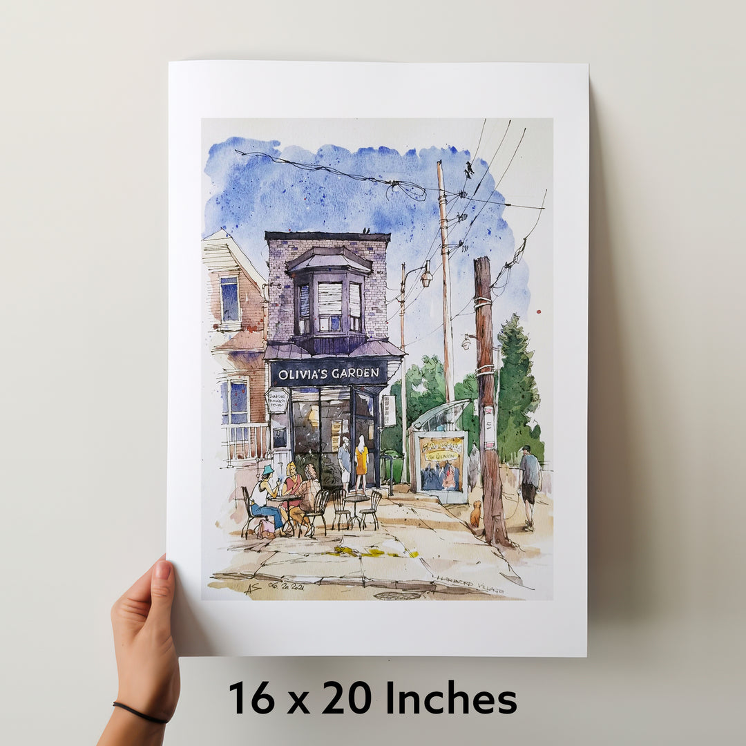 Olivia's Garden Toronto Poster with measurements 16X20