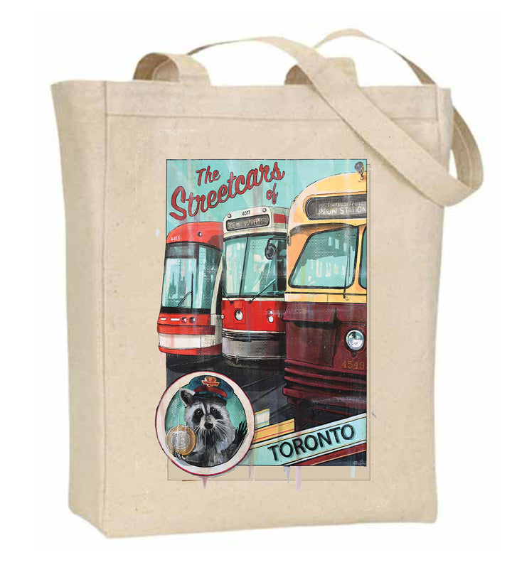 Streetcars of Toronto Tote Bag