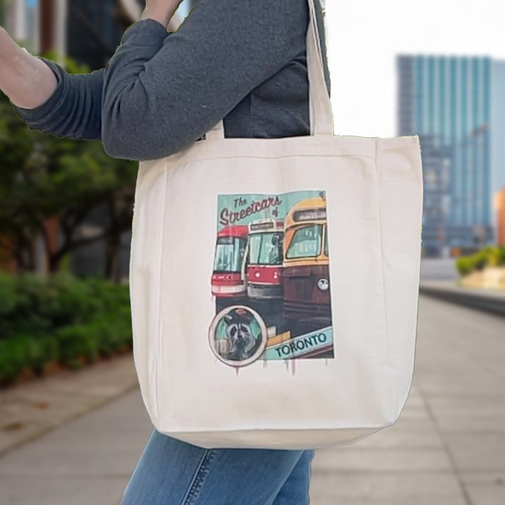 Streetcars of Toronto Tote Bag