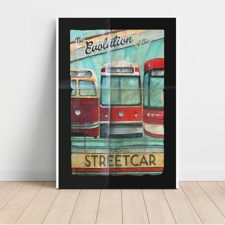 Streetcar of Toronto Evolution Canvas Wrap Art Print