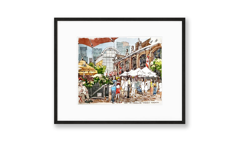 Black Framed St Lawrence Market Street 16X20''