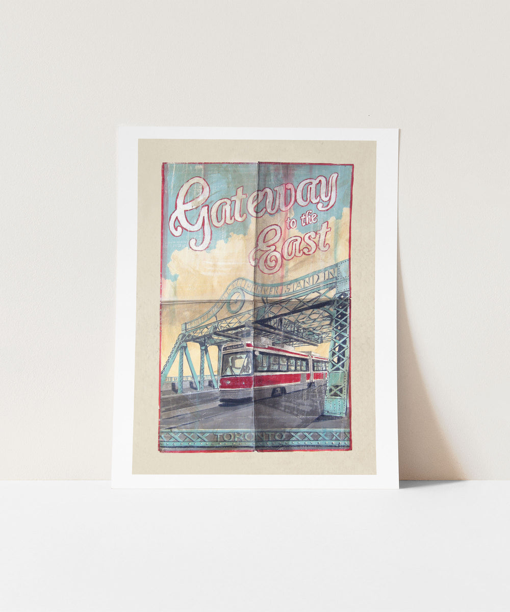 Queen Street East Bridge Toronto Poster by Rob Croxford