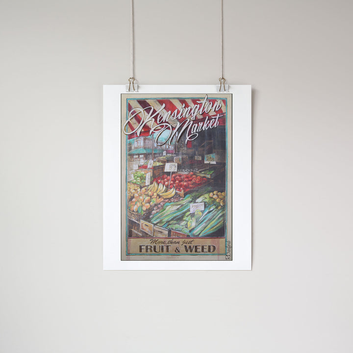 Kensington Market Poster Art Print | Rob Croxford