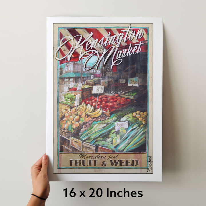 Kensington Market Poster Art Print | Rob Croxford