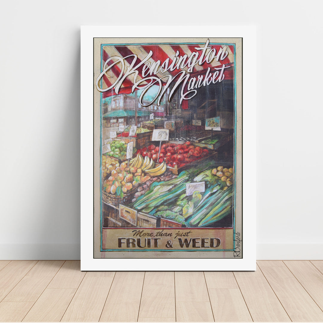 Kensington Market Poster Art Print | Rob Croxford