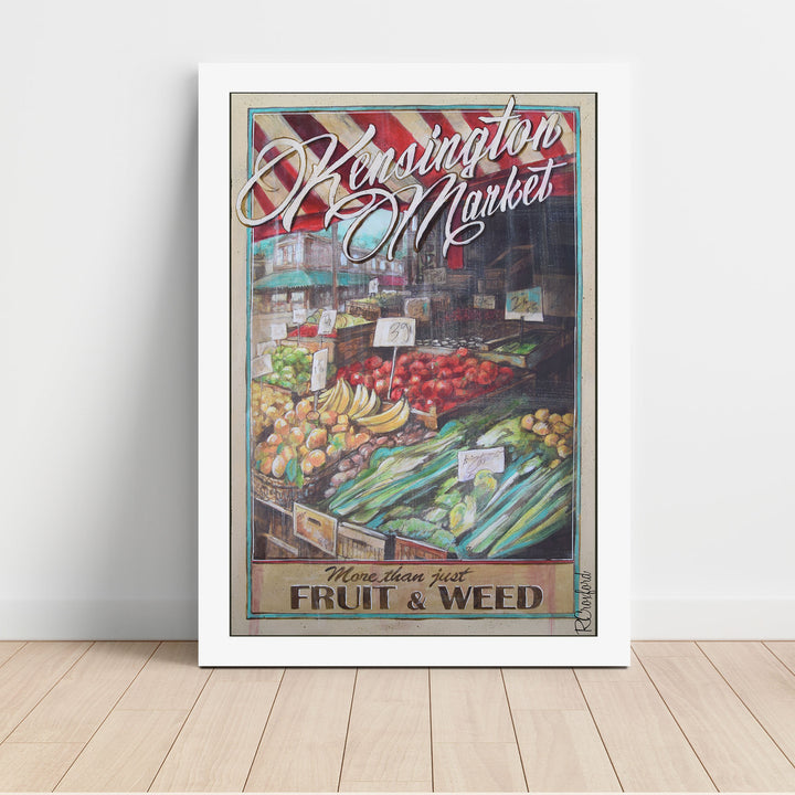 Kensington Market Weed Poster Print by Rob Croxford