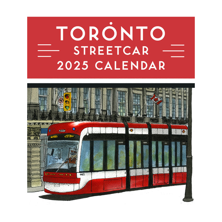 2025 Toronto Streetcar Wall Calendar