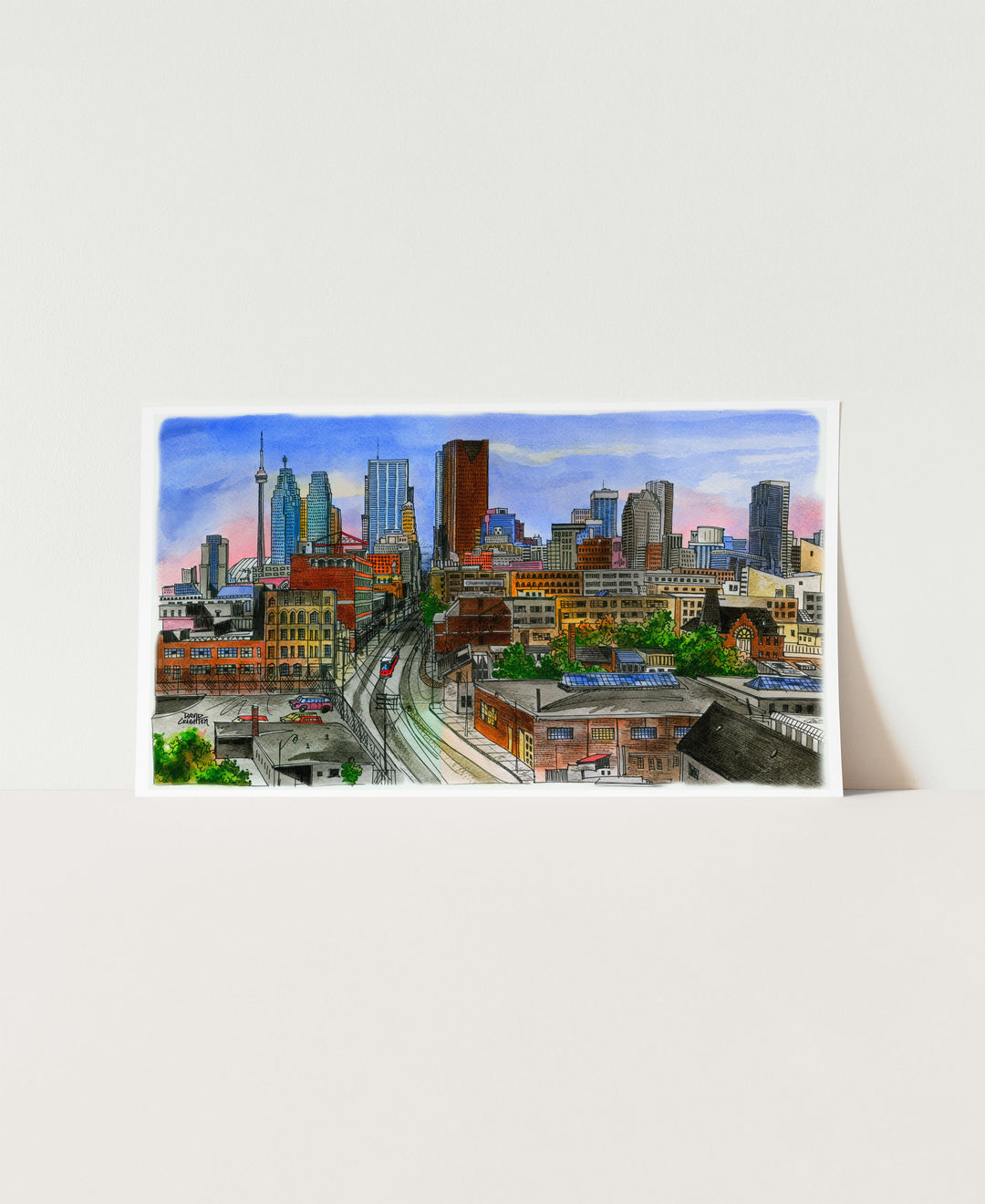 Skyline Looking West Poster Plain