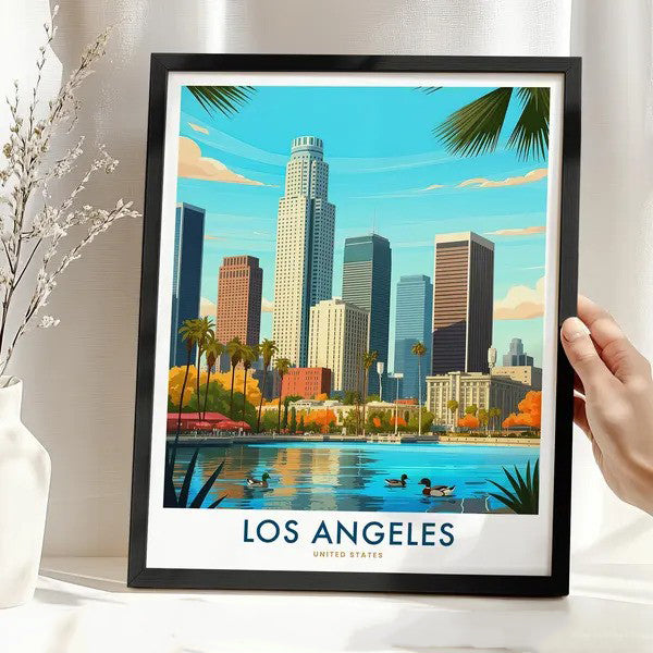 Los Angeles Art Print Travel Poster