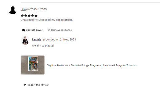 Here's a review of our Skyline Restaurant Toronto Magnet