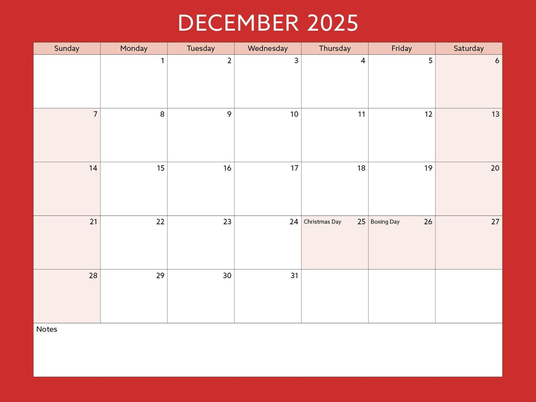 Toronto Neighbourhood Calendar Page: December 2025