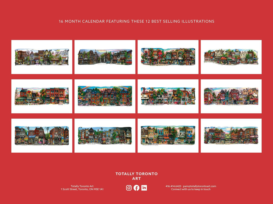 Toronto Neighbourhood Calendar Page: Back Cover 2025