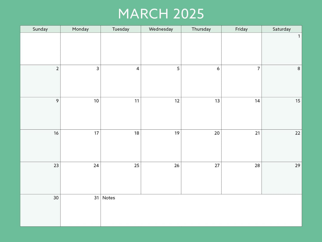 Toronto Neighbourhood Calendar Page: March 2025