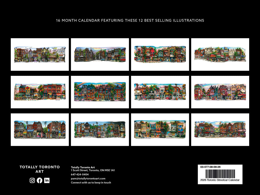 2026 Toronto Neighbourhood Calendar