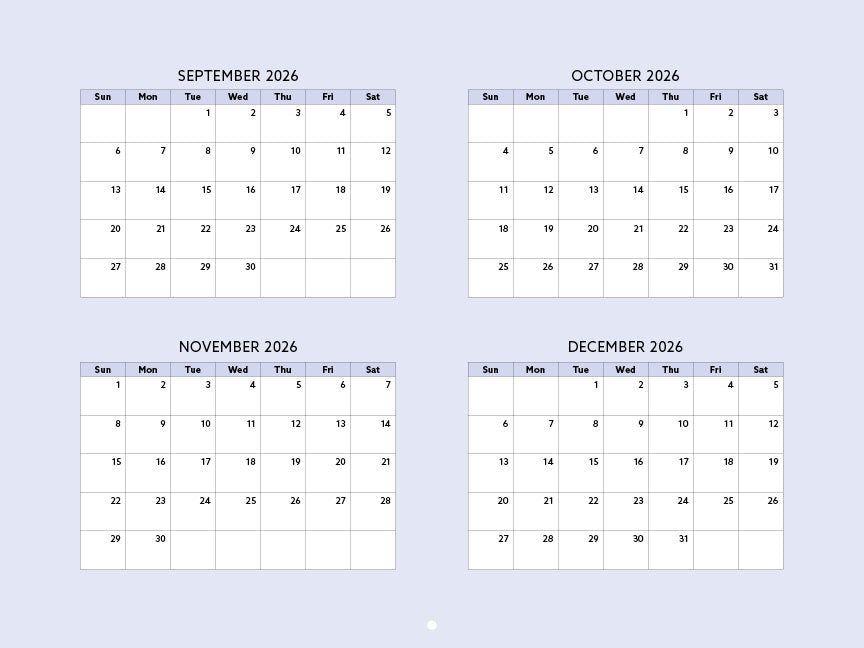 2027 Toronto Neighbourhood Calendar
