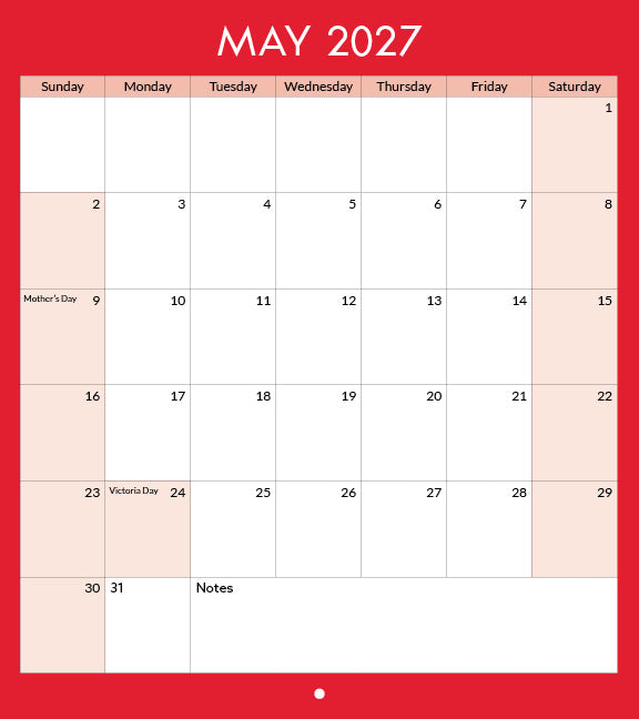 2027 Toronto Landmarks Calendar