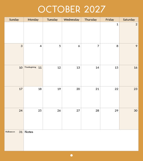 2027 Toronto Landmarks Calendar
