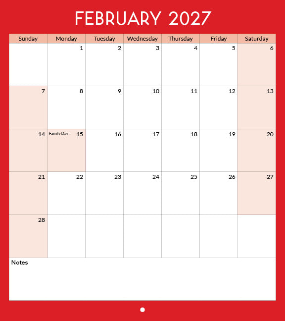 2027 Toronto Landmarks Calendar
