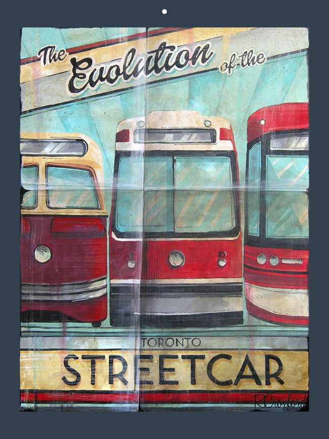 2027 Toronto Streetcars & Raccoons Wall Calendar