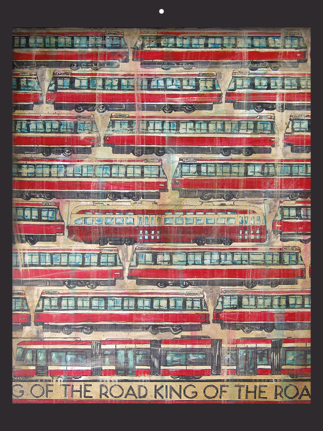 2027 Toronto Streetcars & Raccoons Wall Calendar