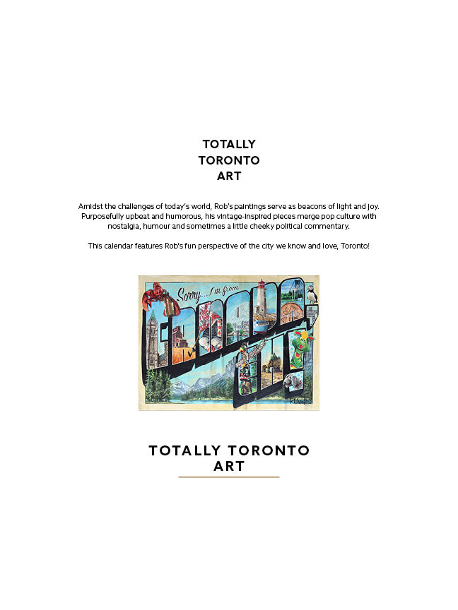 2027 Toronto Streetcars & Raccoons Wall Calendar