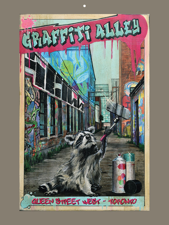 2027 Toronto Streetcars & Raccoons Wall Calendar