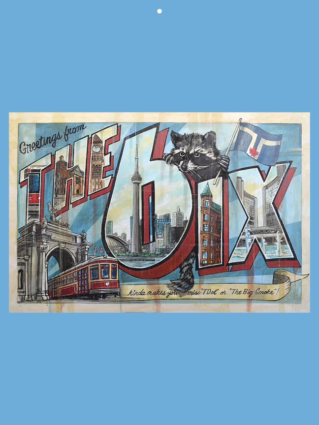 2027 Toronto Streetcars & Raccoons Wall Calendar