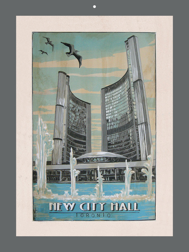 2027 Toronto Streetcars & Raccoons Wall Calendar