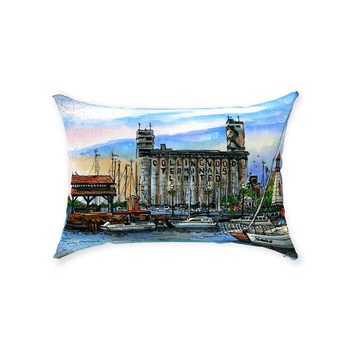 Collingwood Throw Pillow Cover | Totally Toronto Art Inc. 