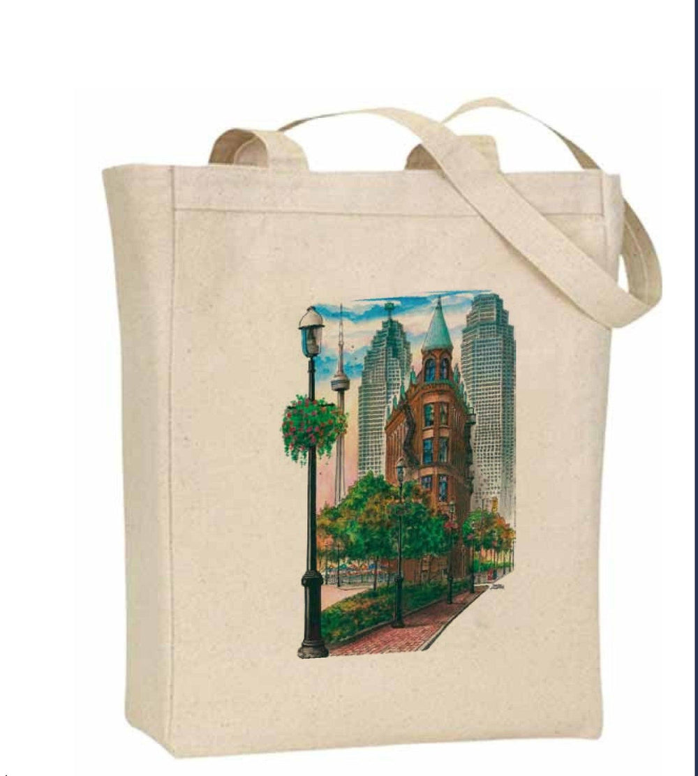 Flatiron Toronto Tote Bag | Econo Flatiron Tote Bag | Totally Toronto Art Inc. 