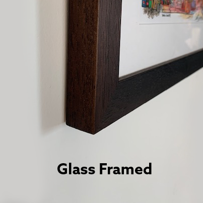 Example of Glass Framed Artwork from Totally Toronto Art