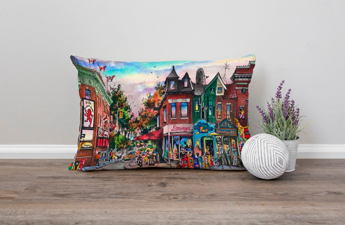 Annex Toronto Pillow | Totally Toronto Art Inc. 