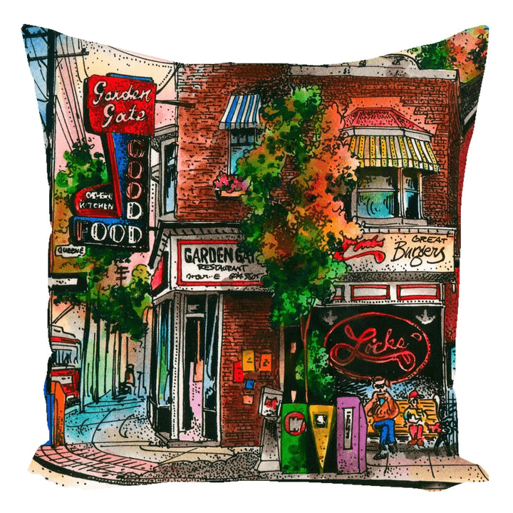 Beaches No. 2 Square Toronto Pillows | Totally Toronto Art Inc. 