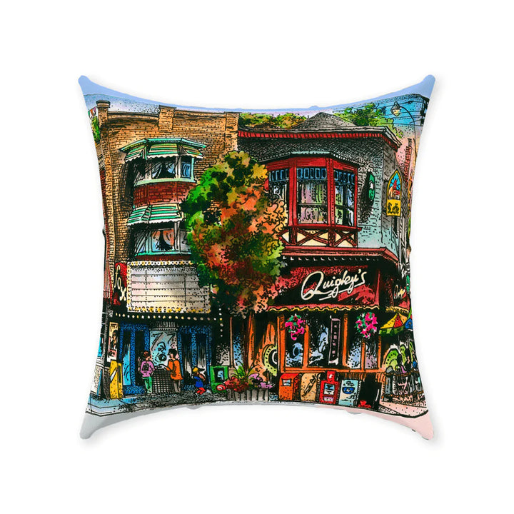 Beaches No. 2 Square Toronto Pillows | Totally Toronto Art Inc. 