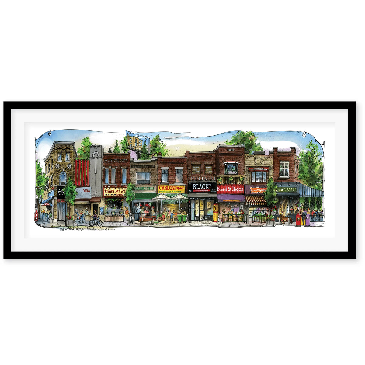 Bloor West Village #4, Toronto Wall Art | Totally Toronto Art Inc. 