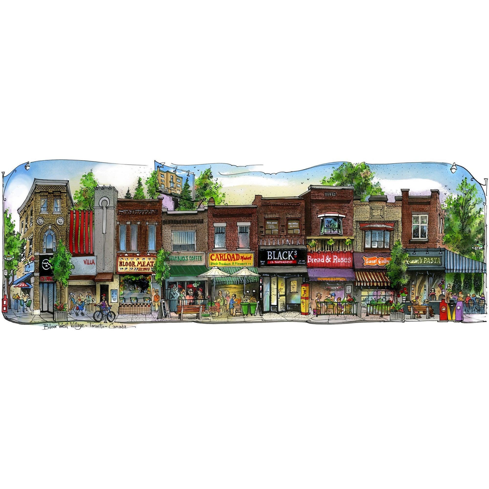 Bloor West Village #4, Toronto Wall Art | Totally Toronto Art Inc. 