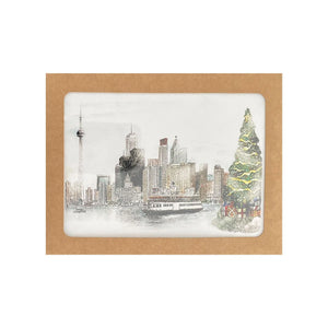Box Set Winter Skyline Blank | Totally Toronto Art Inc. 
