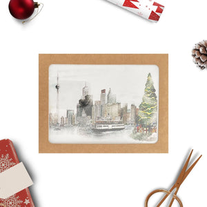 Box Set Winter Skyline Blank | Totally Toronto Art Inc. 