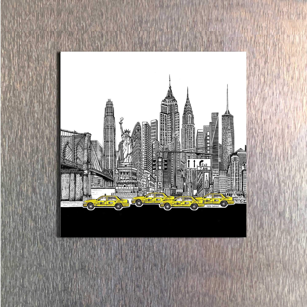 Brooklyn USA Fridge Magnet | Totally Toronto Art Inc.
