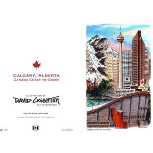 Calgary, Canada Greeting Card | Totally Toronto Art Inc. 
