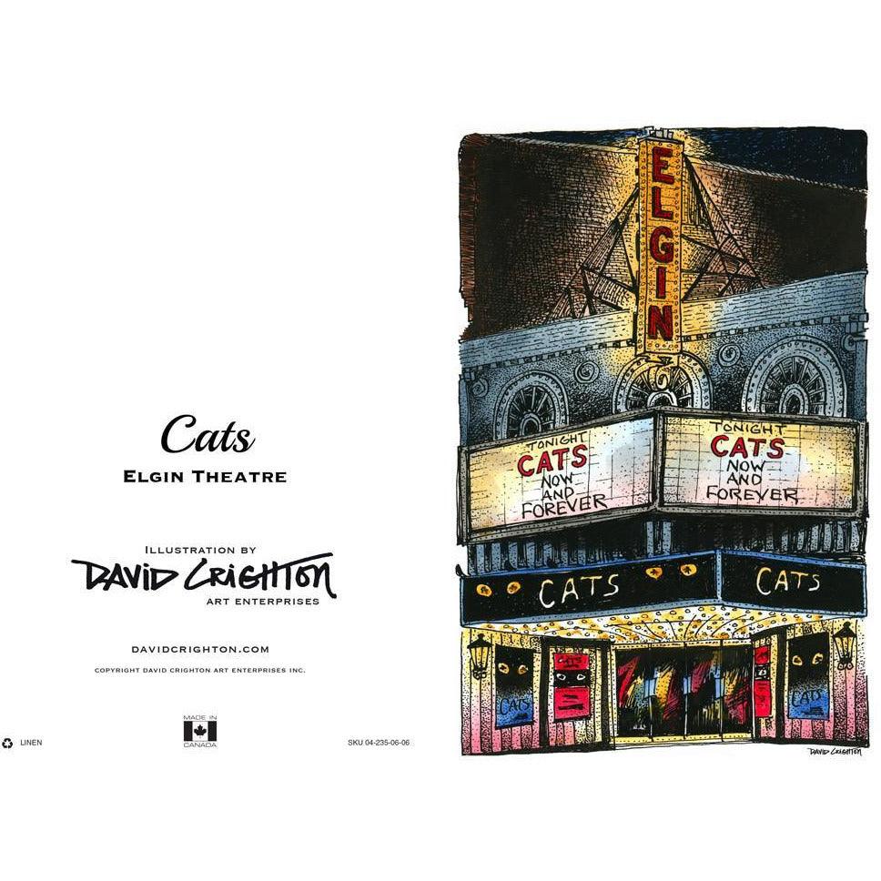 Cats Theatre Greeting Card | Totally Toronto Art Inc. 