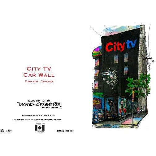 City TV Car Toronto Greeting Card | Totally Toronto Art Inc. 