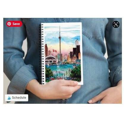 CN Tower Toronto Notebook | Totally Toronto Art Inc. 