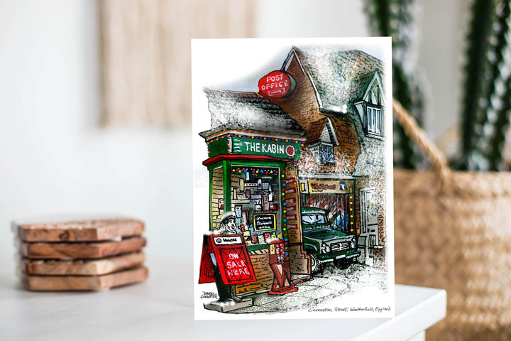 Coronation Street "Kabin" Christmas Card | Totally Toronto Art Inc. 