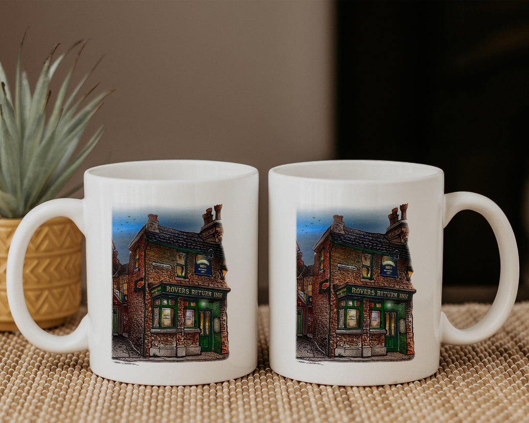Corrie Rovers Return Pub Coffee Mug | Totally Toronto Art Inc. 