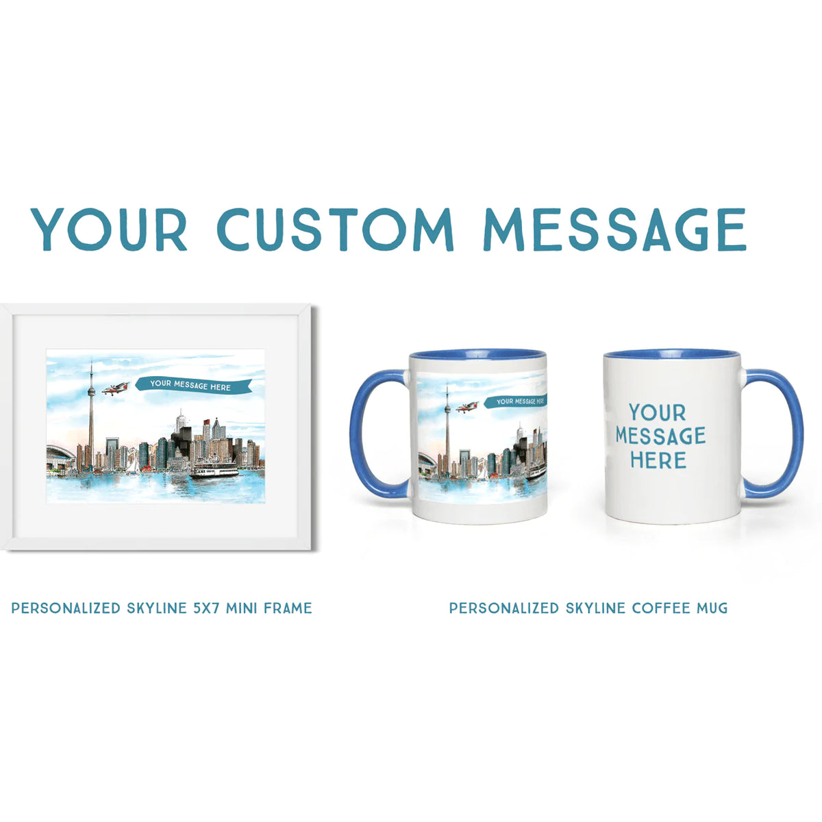 Custom Toronto Skyline Coffee Mug | Toronto Skyline | Totally Toronto Art Inc. 