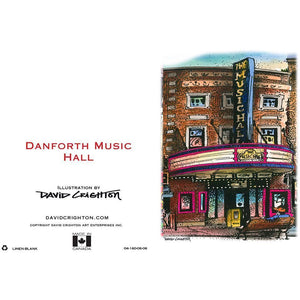 Danforth Music Hall Toronto Greeting Card | Totally Toronto Art Inc. 