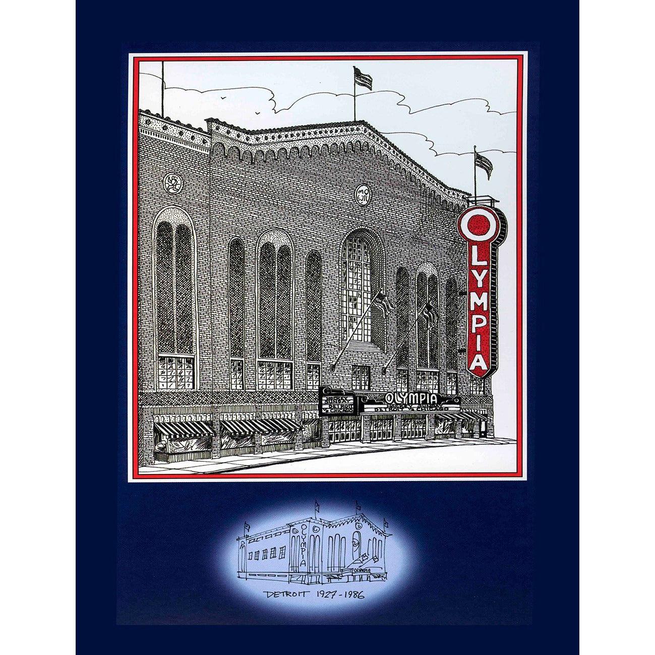 Detroit Olympia (Original Six) Hockey Poster | Totally Toronto Art Inc. 