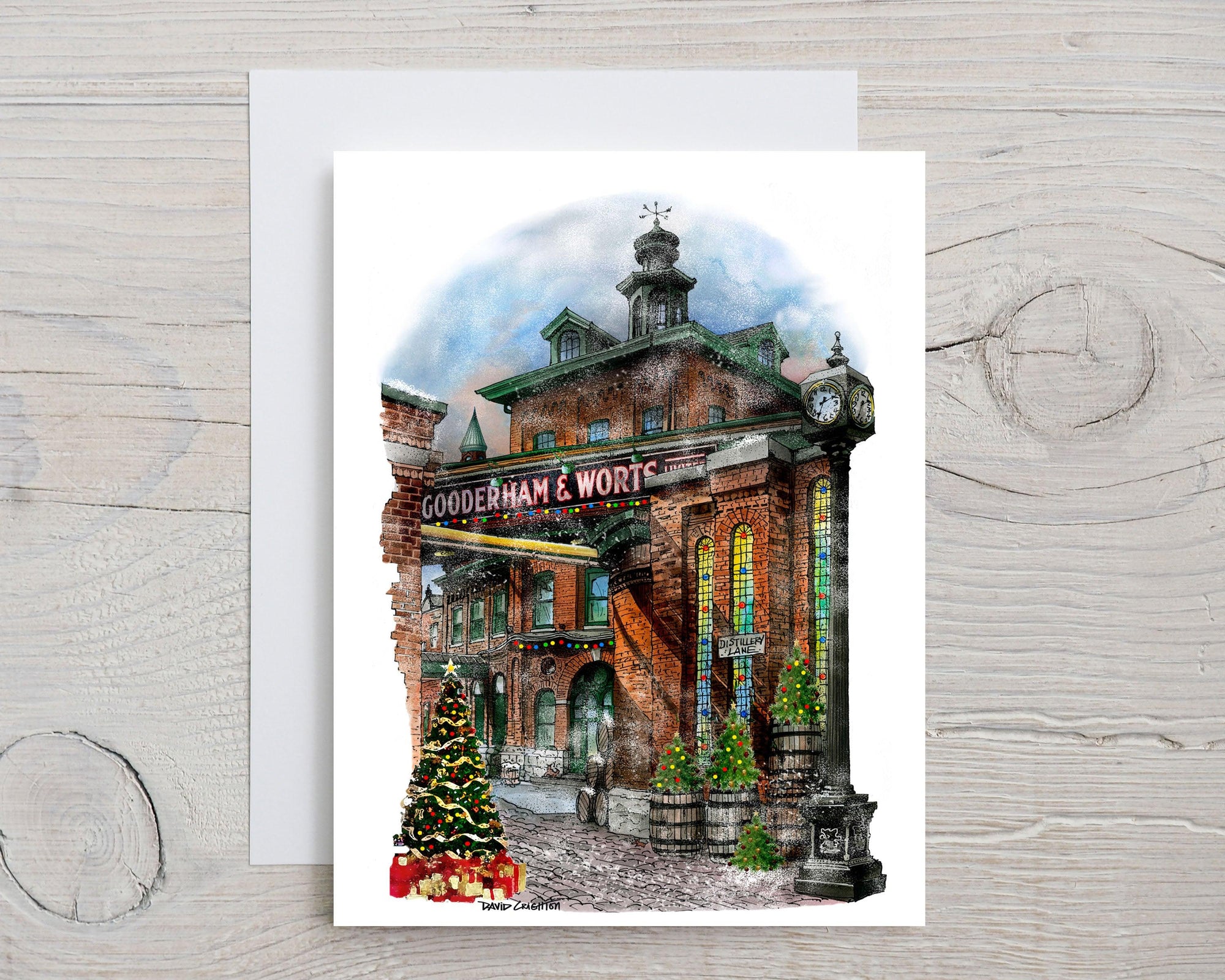 Distillery District Christmas  Card | Totally Toronto Art Inc. 