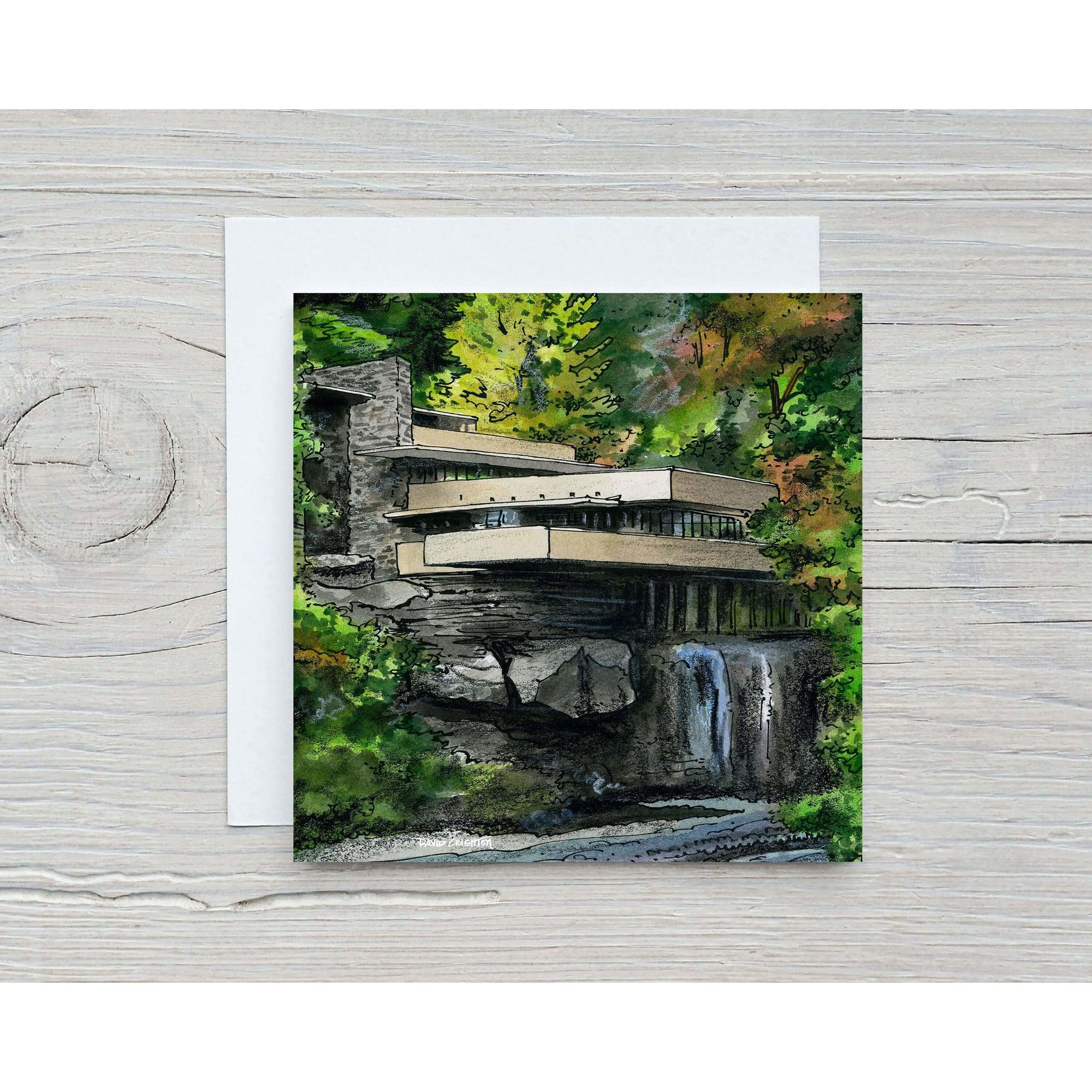 Fallingwater, PA, USA Greeting Card | Totally Toronto Art Inc. 